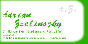 adrian zselinszky business card